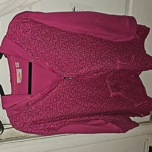 Quaker Factory 3x zip front hooded jacket